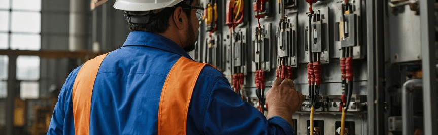 Banner de Ingeniero y diseñador eléctrico