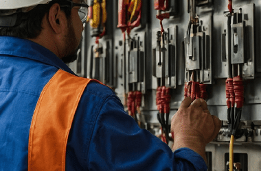 Banner de Ingeniero y diseñador eléctrico